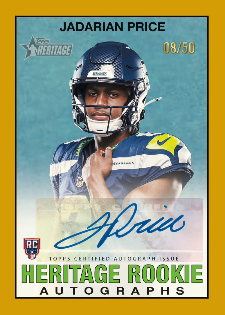 2026 Topps Heritage Football 2 Hobby Box PYT #1