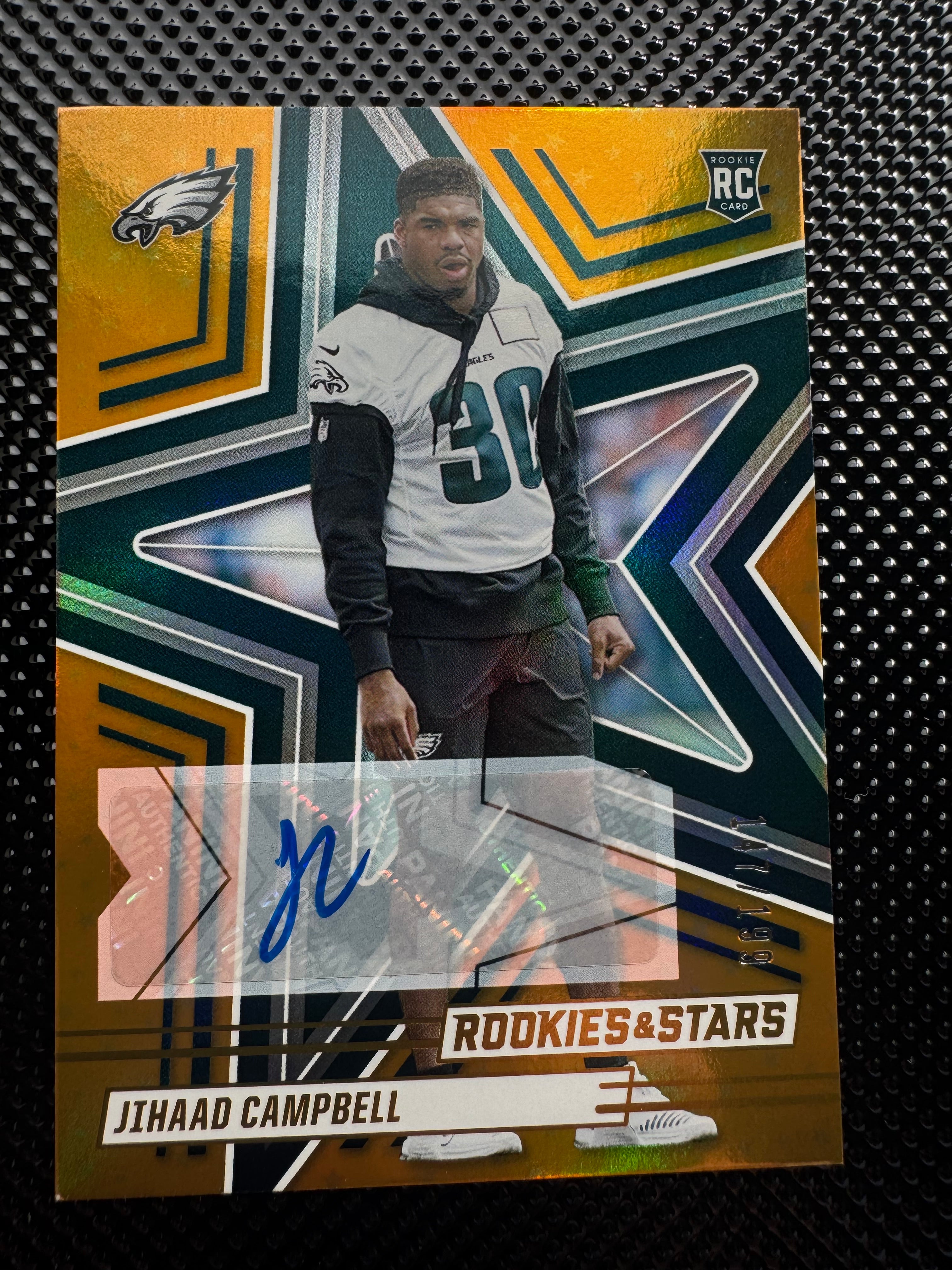 2025 Panini Rookies & Stars #142 Jihaad Campbell Orange Auto #d 147/199 (RC) $25.00