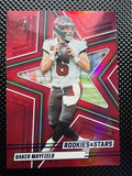 2025 Rookies & Stars Red Stars Foil Baker Mayfield #98 Buccaneers #d 48/49 $30.00