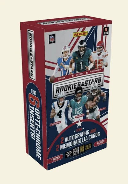 Draft Style Break Multi Year Rookies & Stars Panini NFL 2025, 2024, 2015-3 Hobby Boxes