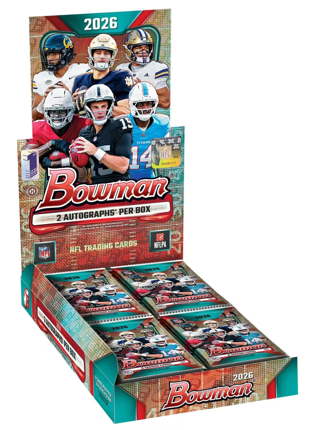 2026 Bowman Football First Day Issue Hobby Box Break #2 - REMAINING TEAMS NOW DISCOUNTED