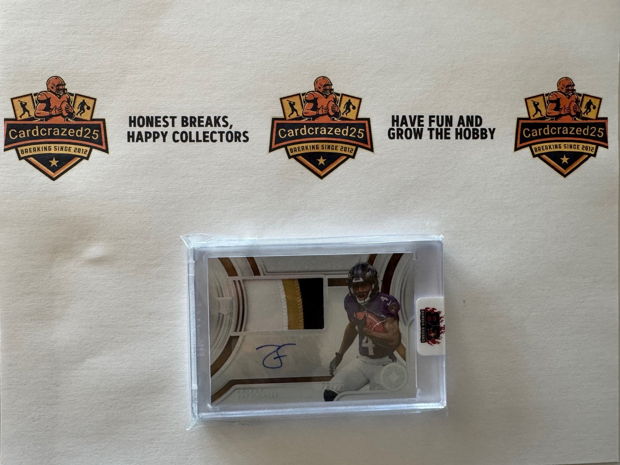 Zay Flowers Rookie Auto/Mem. #/75