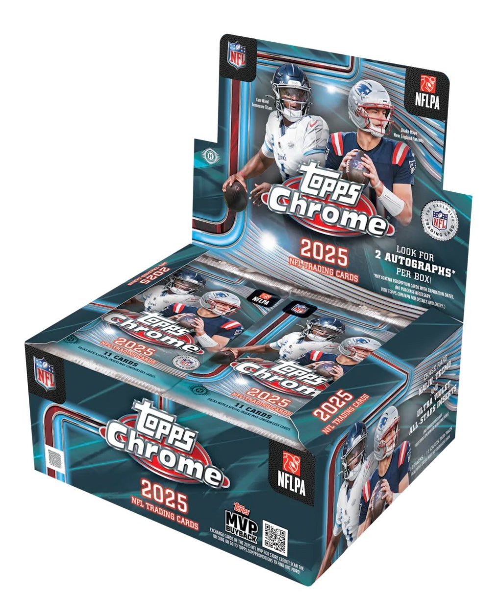2025 Topps Chrome Football - 1 Jumbo & 2 Hangers - Random 2 Team Breaking 4/15 @ 9 pm EDT