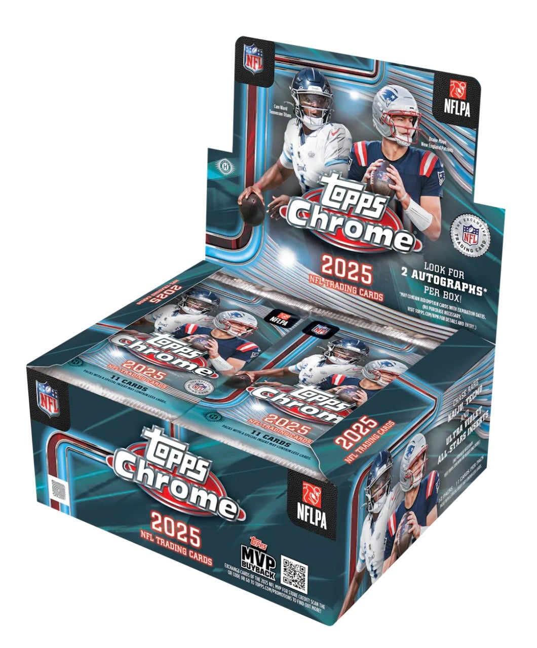2025 Topps Chrome Football - 1 Jumbo & 2 Hangers - Random 2 Team Breaking 4/15 @ 9 pm EDT